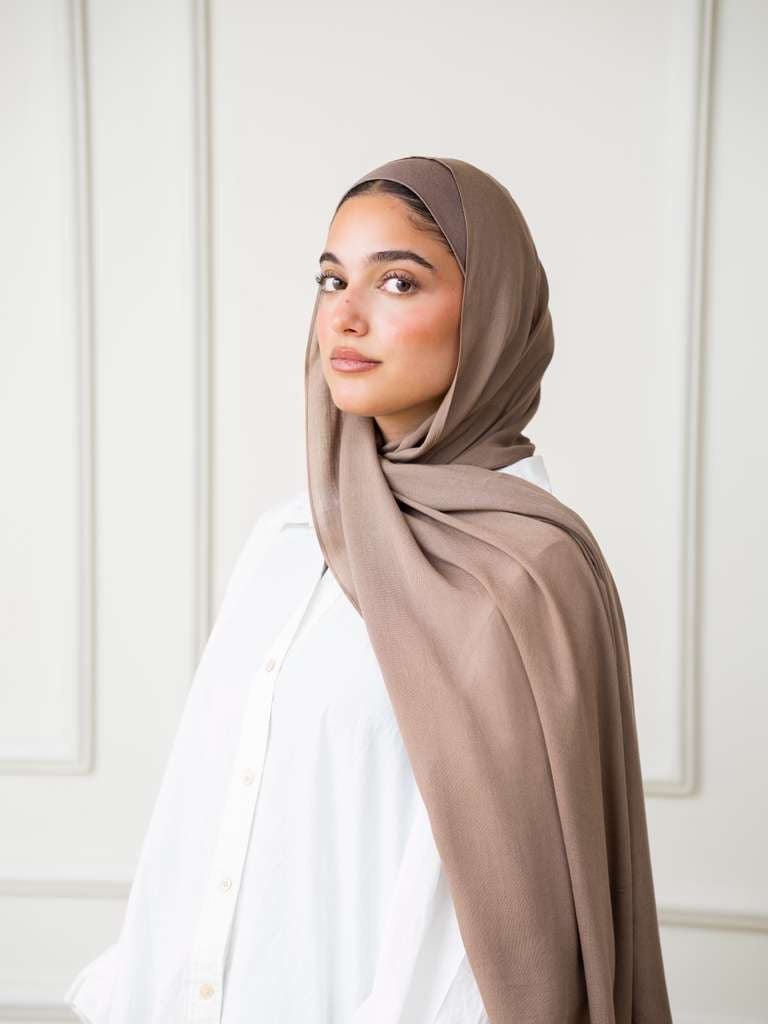 Modal Hijab Set - Taupe