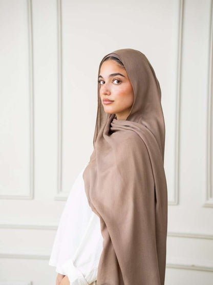 Modal Hijab Set - Taupe