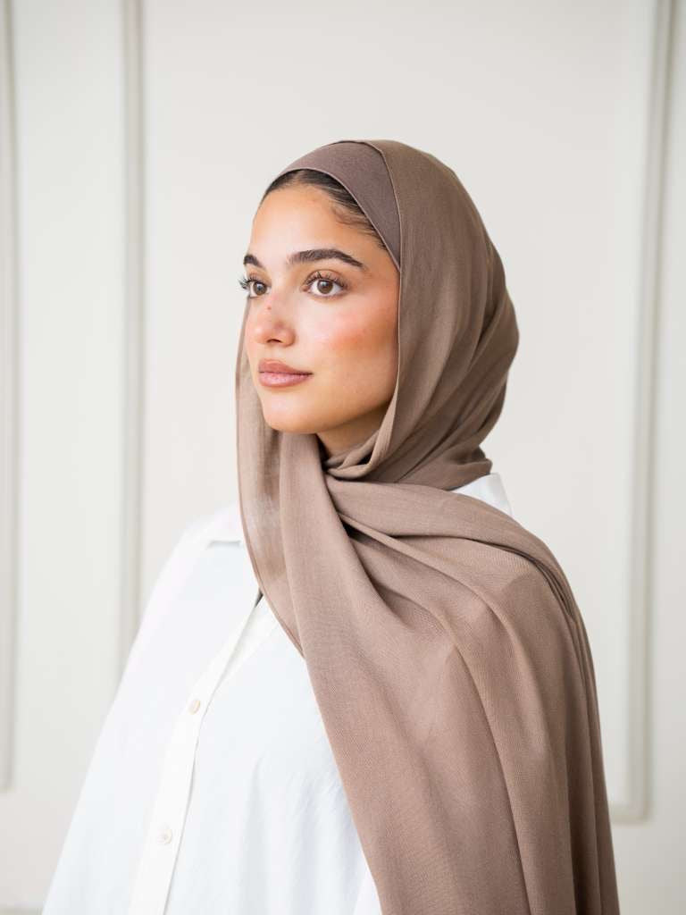 Modal Hijab Set - Taupe