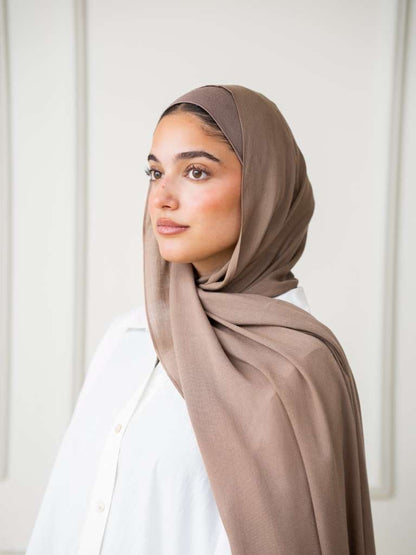Modal Hijab Set - Taupe