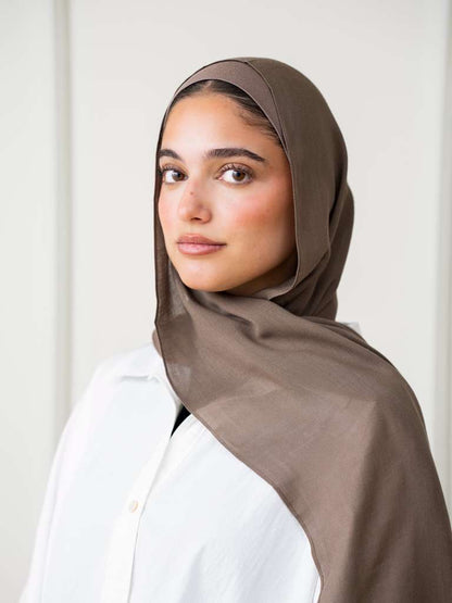Modal Hijab Set - Mocha