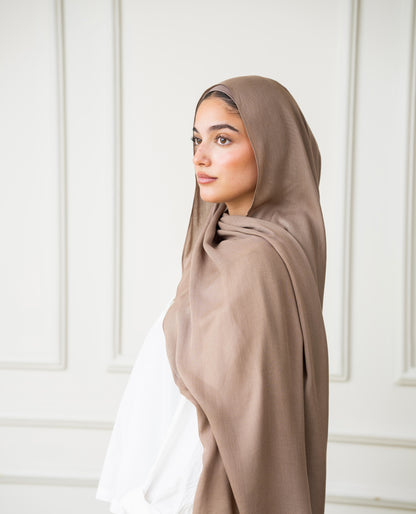 Modal Hijab Set - Taupe