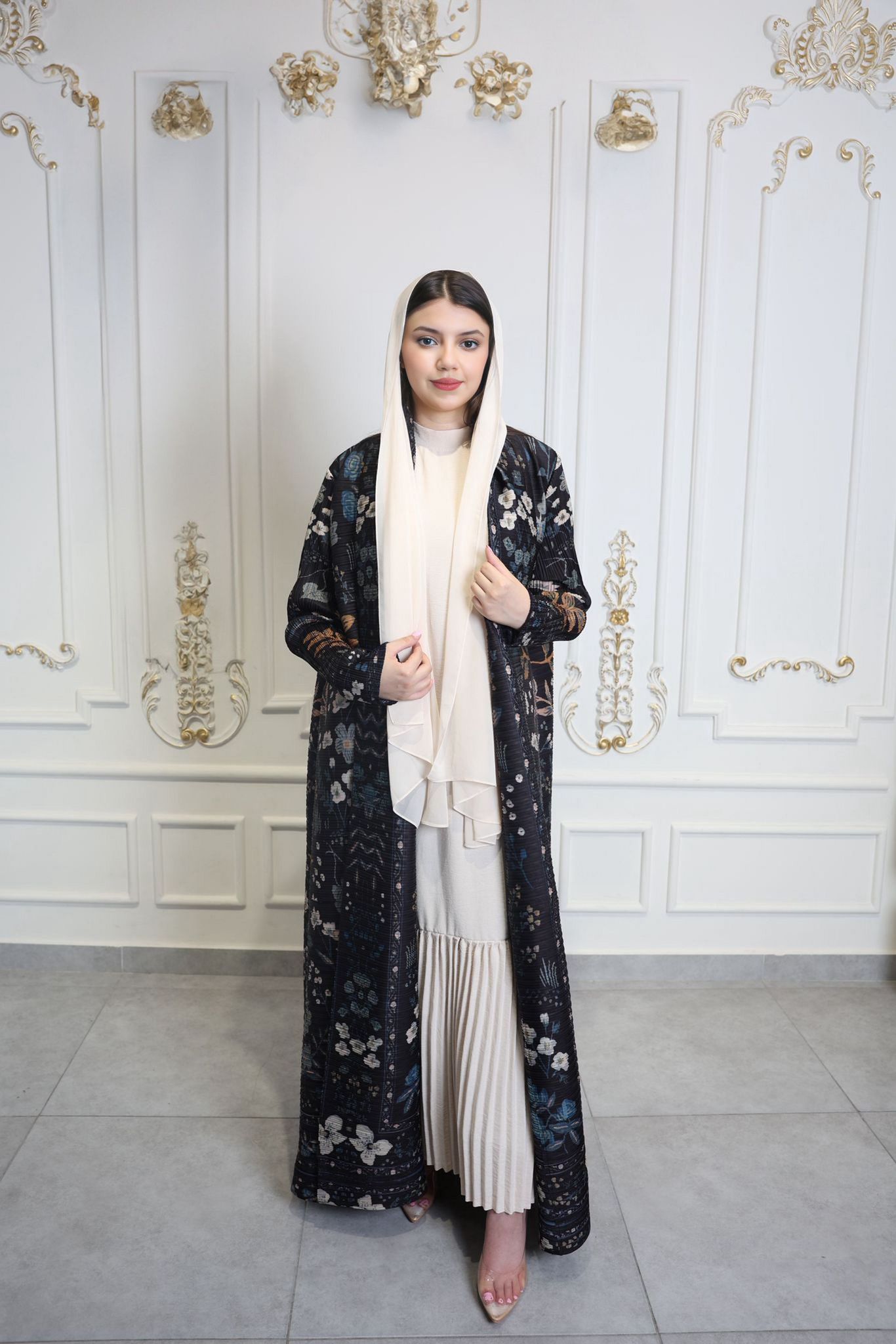 Floral Elegance Abaya