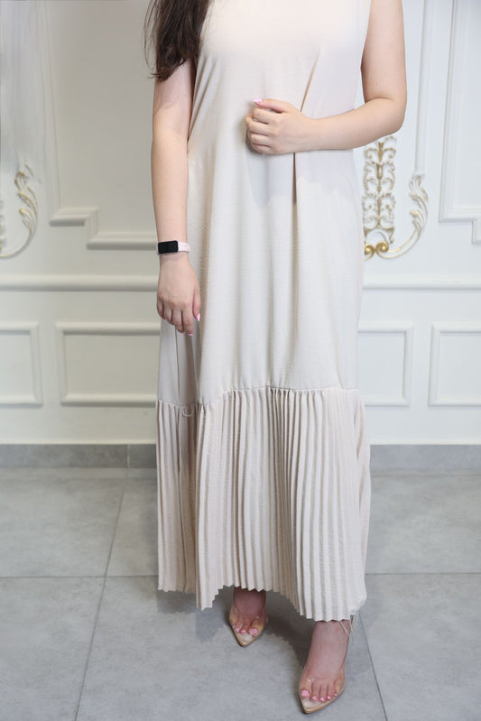 Pleated Hem Maxi Dress