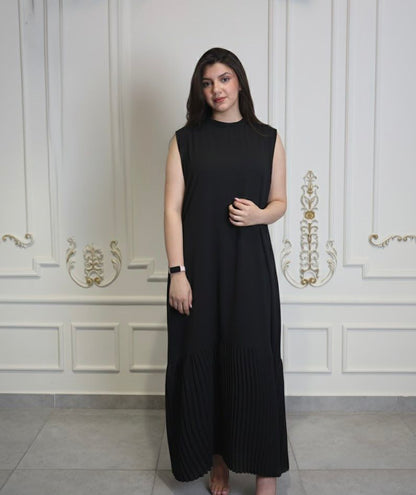 Pleated Hem Maxi Dress